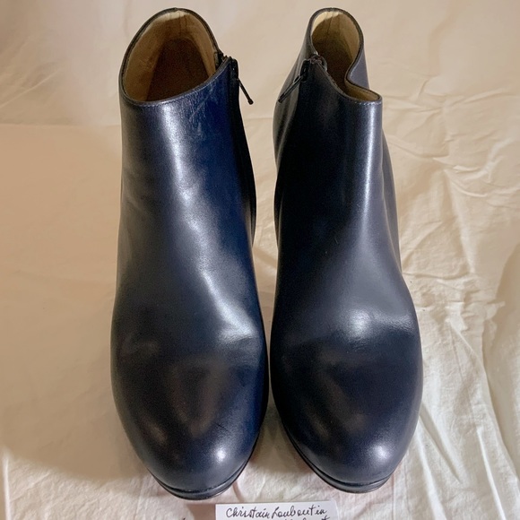 Christian Louboutin Bella Top 120 Calf V050 Night.  Size 41.  Navy - Picture 2 of 9